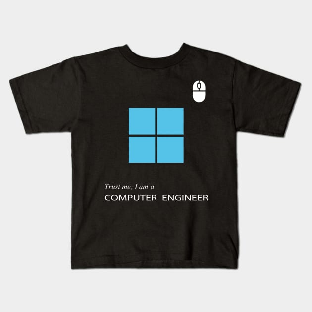 computer engineer software engineering Kids T-Shirt by PrisDesign99